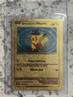 Special Delivery Pikachu Gold Foil Pokemon Card Promo SWSH074 - Image 1