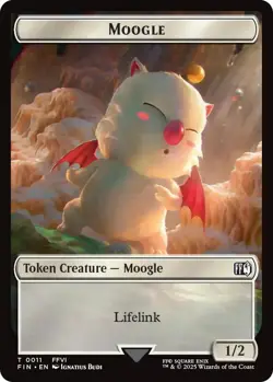 MTG Moogle // Zombie Double-Sided Token [FINAL FANTASY Commander Tokens] Near Mi - Image 1