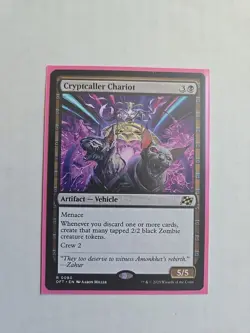 Cryptcaller Chariot - Aetherdrift - NM - MTG Magic - Rare - Artifact Vehicle - Image 1