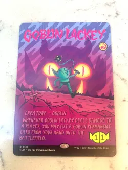 Goblin Lackey (1311) Secret Lair Drop, Crimp marks along top edge - Image 1