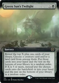 Green Sun's Twilight LP/NM* EXTENDED Phyrexia All Will Be One 391 -UnltdCards - Image 1