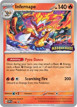 Pokemon Card - Scarlet & Violet Promo 116 - INFERNAPE (holo-foil) - NM/Mint - Image 1