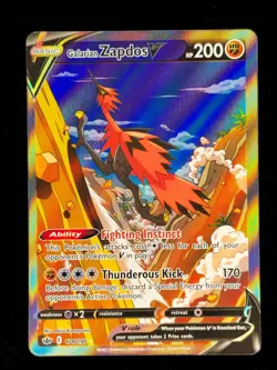 Galarian Zapdos V 174/198 Pokemon Chilling Reign 2021 NM 🔥🔥🔥 - Image 1
