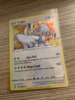 LUGIA 22/25 2021 Pokemon Celebrations Rare Holo TCG - Image 3