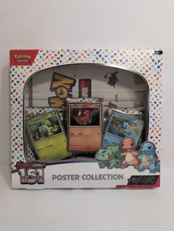 Nintendo Pokemon TCG Scarlet & Violet - 151 Poster Collection Box - 3 Packs 820650853166 - Image 1
