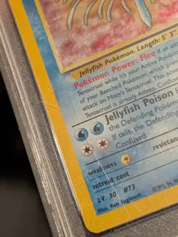 2000 POKEMON GYM HEROES MISTY'S TENTACRUEL HOLO 10/132 PSA 8 - Image 4