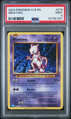 2023 POKEMON CLASSIC BLASTOISE & SUICUNE EX DECK #014 MEWTWO PSA 9 - Image 1