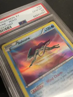 Pokemon XY BREAKPOINT SUICUNE 30/122 Holo PSA 10 2016 - Image 3