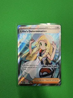 Pokemon TCG Lillie's Determination Full Art 169/132 Mega Evolution Near Mint - Image 1