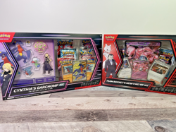 LOT OF 2 - Pokemon Team Rocket's Mewtwo + Cynthia's Garchomp Premium Boxes NEW - Image 1