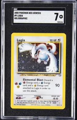 2000 POKEMON NEO GENESIS HOLO #9 LUGIA SGC 7 - Image 1