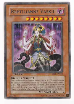 Yu-Gi-Oh! Reptilliane Vaskii ABPF-EN018 1st Edition Rare NM - Image 1