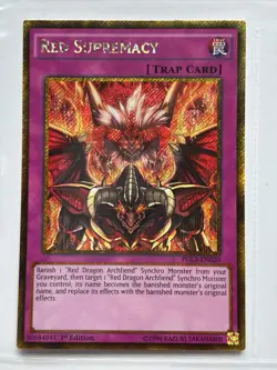 Yu-Gi-Oh Red Supremacy PGL3-EN020 Gold Secret Rare 1st Edition NM - Image 1