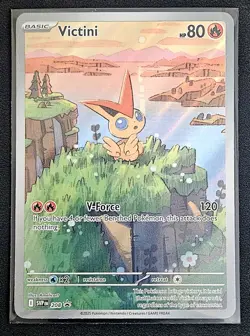 Pokemon TCG Victini Full Art Holo Black Star Promo Card 208 - Image 1