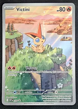 Pokemon TCG Victini Full Art Holo Black Star Promo Card 208 - Image 3