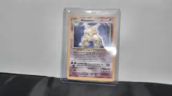 Pokemon TCG Alakazam Holo Rare Card 1/102 Base Set 1999 Unlimited LP/MP - Image 1