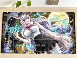 O-P Table Playmat Carrot CCG OPCG TCG Play Pad Trading Card Game Mat Mousepad - Image 1