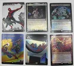 Magic The Gathering Spider-Man 17 Card Lot (Rare, Mythic, Borderless) - Image 1