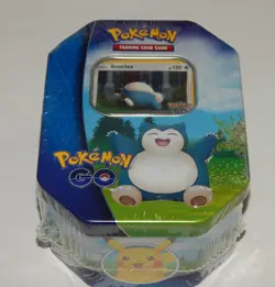 Pokemon Go Snorlax Tin Trading Card Game New & Factory Sealed - Image 1