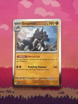 Pokemon Card Garganacl Paldea Evolved Cosmo Holo Rare 123/193 Near Mint - Image 1