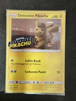 DETECTIVE PIKACHU - SM 190 - SUN & MOON PROMO - SEALED - POKEMON CARD - STAMPED - Image 1