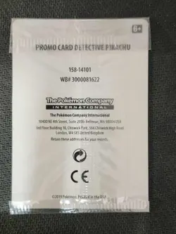 DETECTIVE PIKACHU - SM 190 - SUN & MOON PROMO - SEALED - POKEMON CARD - STAMPED - Image 2