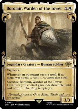 Boromir, Warden of the Tower (Showcase Scrolls) - Near Mint MTG - Image 1