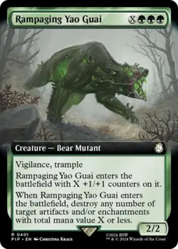 Rampaging Yao Guai (Extended Art) - Near Mint MTG Universes Beyond: Fallout - Image 1