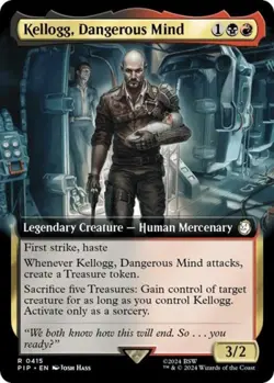 Kellogg, Dangerous Mind (Extended Art) - Near Mint MTG Universes Beyond: Fallout - Image 1