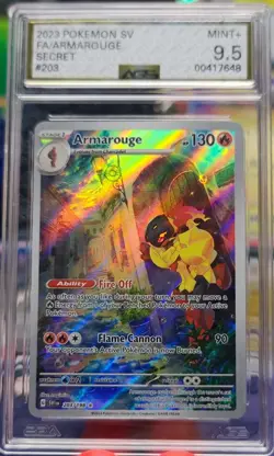 Pokemon Scarlet & Violet Base Armarouge 203/198 AGS Mint+ 9.5 Secret Rare 2023 - Image 1