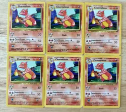 Pokemon Lot WOTC 6 Base Set LP 1999 Cards Charmeleon - Image 1