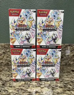 Pokemon TCG Prismatic Evolutions Booster Bundle New & Sealed Lot Of 4 In Hand - Image 1