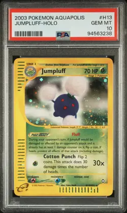 Pokemon Jumpluff Holo 2003 Aquapolis #H13 PSA 10 Gem Mint - Image 1
