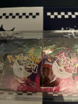 Pokemon TCG SWSH Fusion Strike Booster Box Sealed W/ Acrylic Case And Small Tear - Image 3