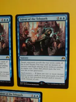 MTG Card. Talent of the telepath x3 origins rare sorcery - Image 3