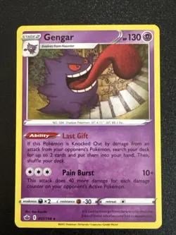 Gengar 057/198 Chilling Reign Holo Rare Near Mint Foil Pokemon Card - Image 1
