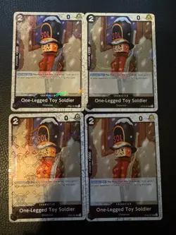 OP05-081 One-Legged Toy Soldier Jolly Roger Foil x4Playset One Piece Card Game - Image 1