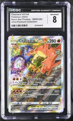 (PSA) 8 Charizard Vstar Ultra Premium Full Alt Art Pokemon Card SWSH262 Nm-Mint - Image 1