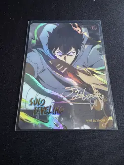 ☆HR SL1E-091 SUNG JINWOO Alt. Art PARALLEL Solo Leveling Mapniverse Card - Image 2