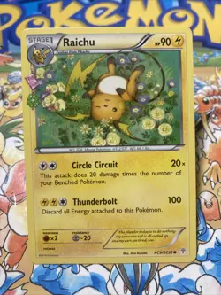 Raichu RC9/RC32 C Pokemon TCG Card Radiant Collection Generations - Image 1