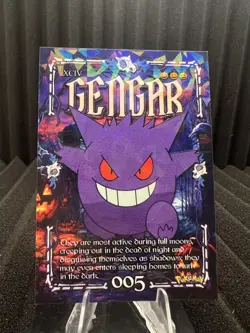 Gengar #5 - Cracked Ice Holo - Prisma Trick or Treat Cards - Pokemon - Image 1