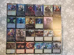 Magic Gathering Final Fantasy 24 Card Lot Commander Foil Lightning Army Of One - Image 1