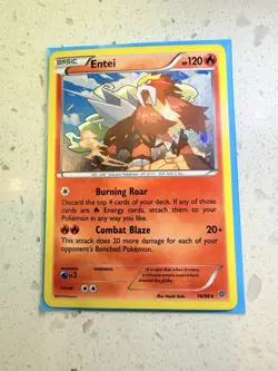 HD Entei 14/98 Cosmos Holo Ancient Origins Rare Pokemon TCG Card - Image 1