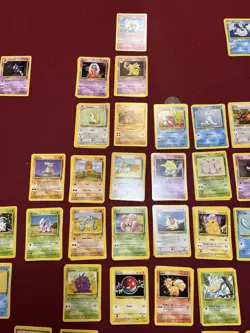 64 Cards Complete Common & Uncommon Pokemon Base Set 2 LP-NM WotC Vintage - Image 3