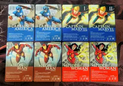 Marvel Champions Civil War Alternate Art Gen Con 2025 Promo Cards (Damaged) - Image 1