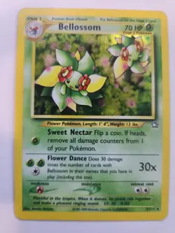 Bellossom Neo Holo Base Pokemon Card WOTC - Image 1