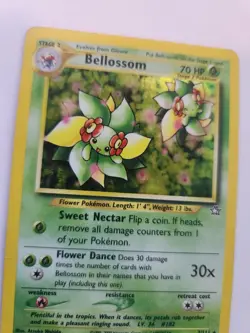 Bellossom Neo Holo Base Pokemon Card WOTC - Image 3