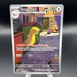 Gumshoos Illustration Rare 153/132 Mega Evolution Pokemon TCG Near Mint Card NM - Image 1