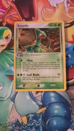 Sceptile 4/17 Holo - POP Series 1 - Damaged English Pokemon Card - Image 1
