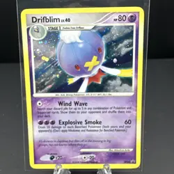 Drifblim DP34 Diamond and Pearl Promos Holo Card 2008 Vintage LP - Image 1